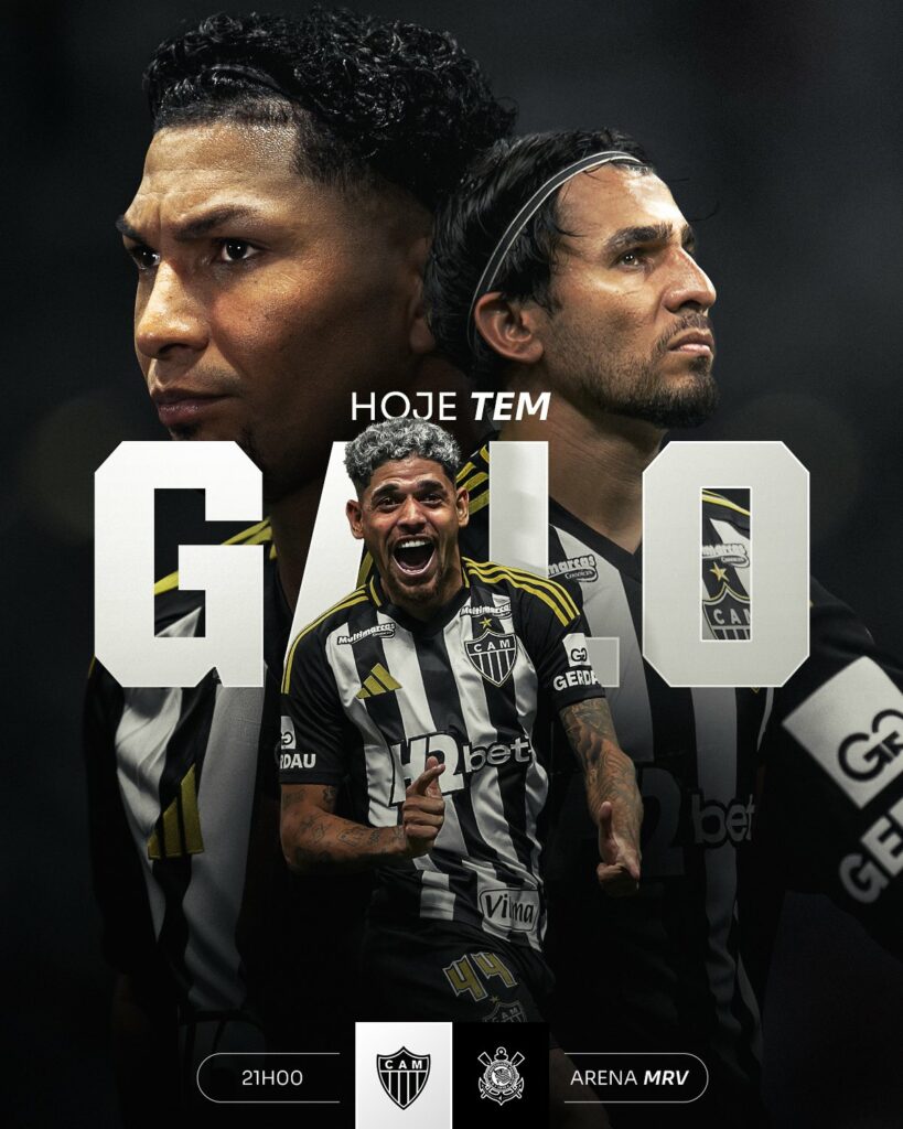 Atlético x Corinthians pelo Brasileirão: Escalações e detalhes da partida