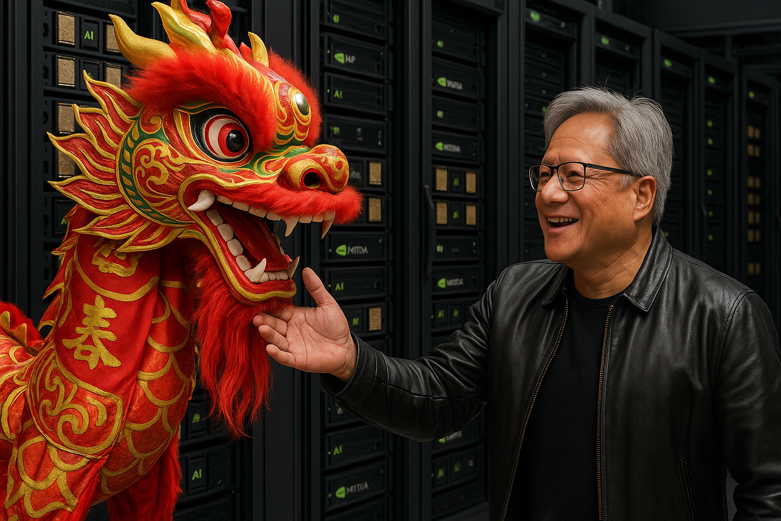 “China vai vencer a corrida da IA”, diz CEO da Nvidia