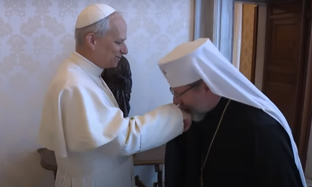 Leão XIV recebe arcebispo-mor de Kiev no Vaticano