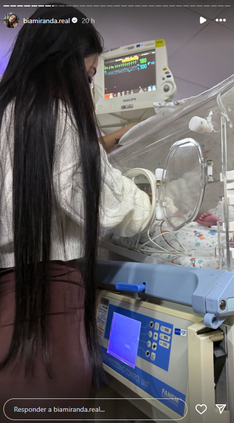 Filha de Bia Miranda volta para a UTI, entenda