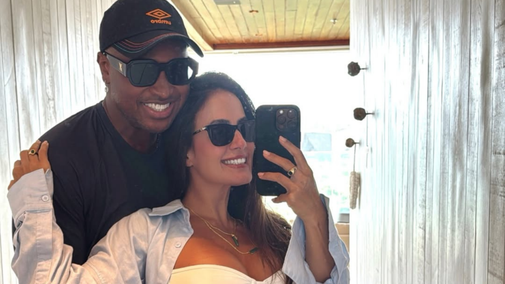 Carol Peixinho mostra como foi reação de Thiaguinho com primeira gravidez