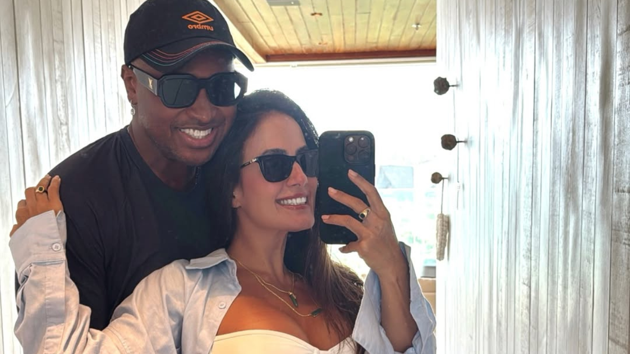 Carol Peixinho mostra como foi reação de Thiaguinho com primeira gravidez