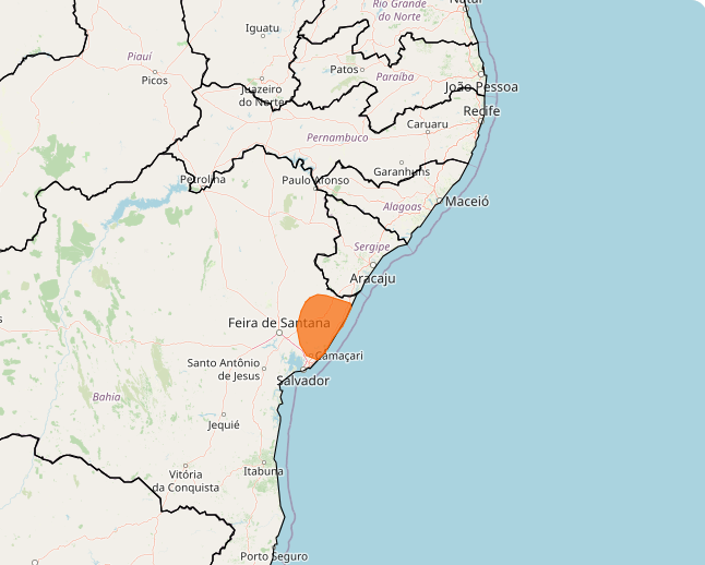 Frente fria surpreende e muda o clima na Bahia