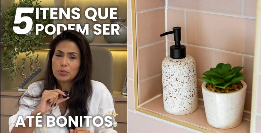 Larissa Reis, arquiteta “5 itens que podem ser bonitos mas não são funcionais!