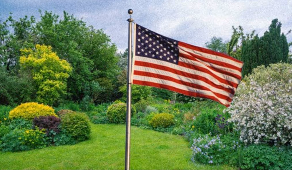 O jardim patriótico de Trump