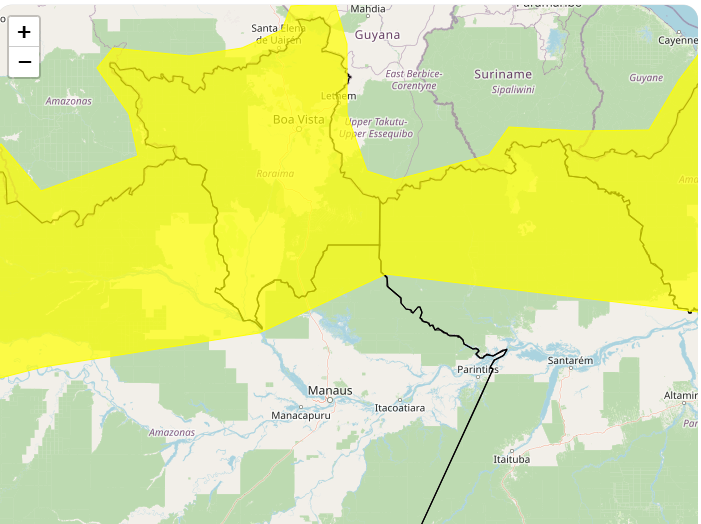 Alerta Inmet de perigo para fortes chuvas nos dias 07 e 08
