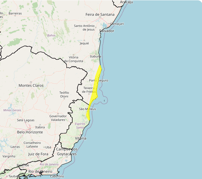 Alerta Inmet para fortes chuvas nos dias 11 e 12, veja as regiões