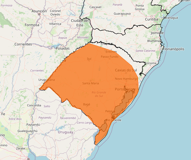 Alerta Inmet risco de tempestade entre os dias 16 e 19, veja as regiões
