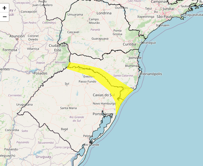 Alerta do Inmet para chuvas intensas entre os dias 17 e 19, veja as regiões