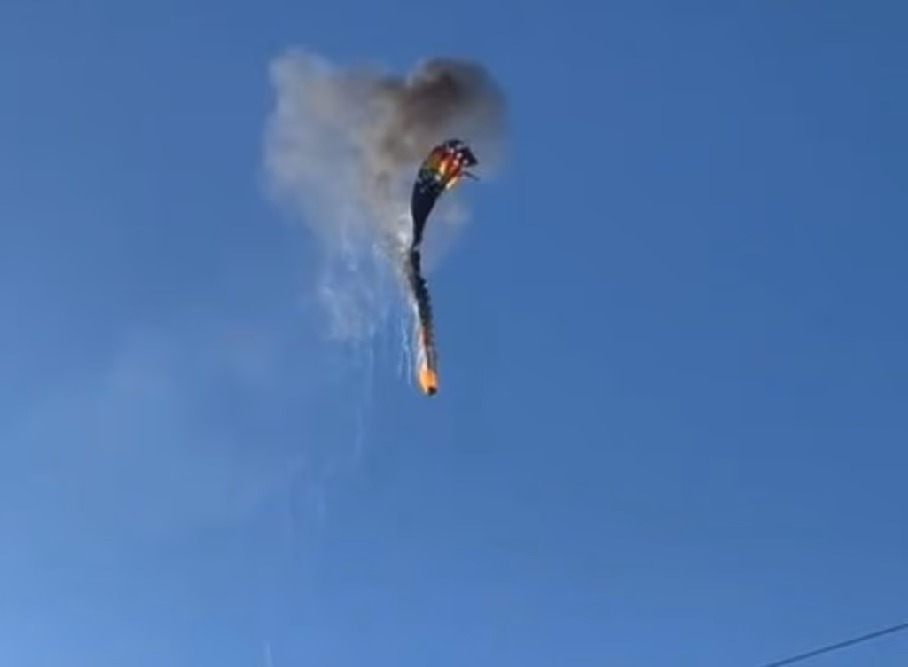 Maçarico em cesto iniciou incêndio em balão, diz piloto
