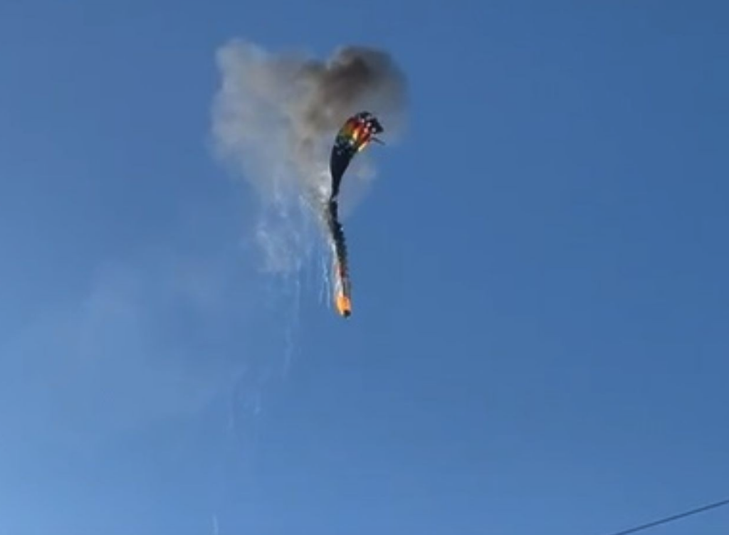 Maçarico em cesto iniciou incêndio em balão, diz piloto