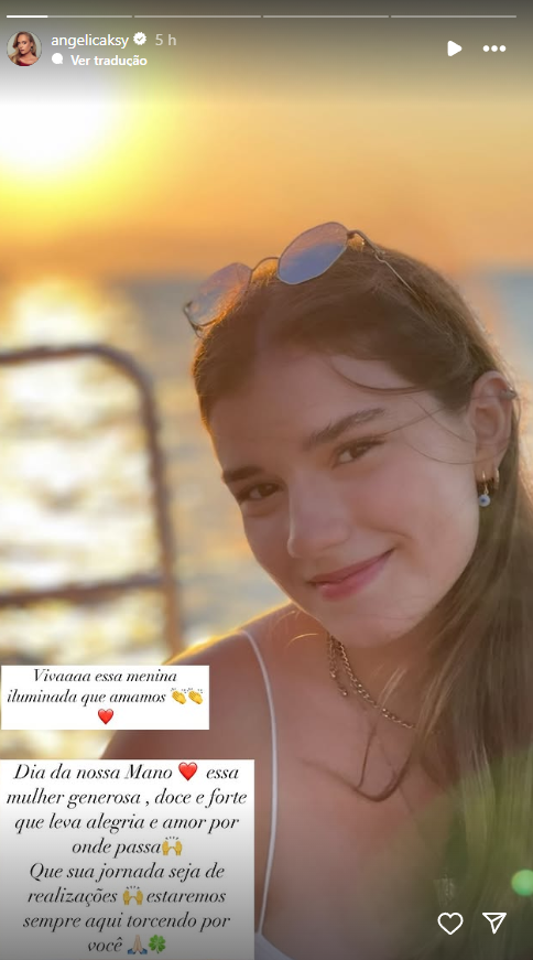 Angélica homenageia nora após polêmica