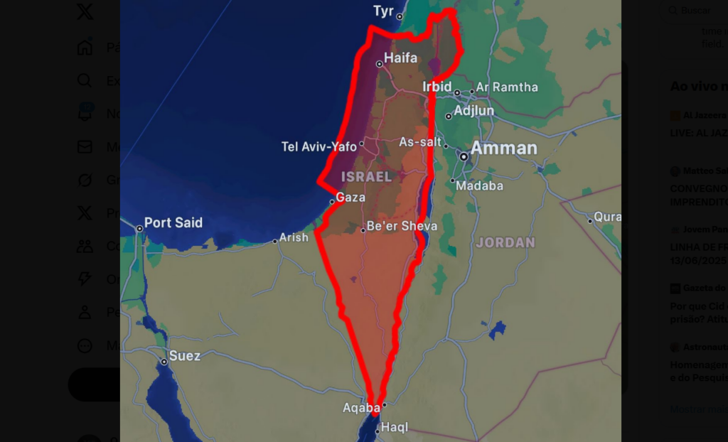 Irã realizou ataque com mísseis balísticos contra Israel