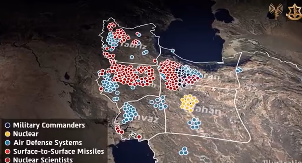 Israel ataca 12 centros de lançamentos de mísseis iranianos
