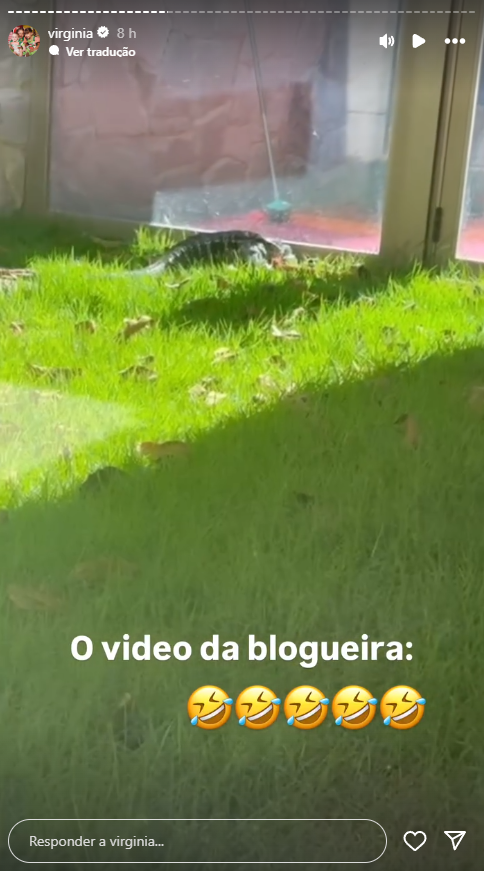 Animal gigante invade mansão de Virginia Fonseca