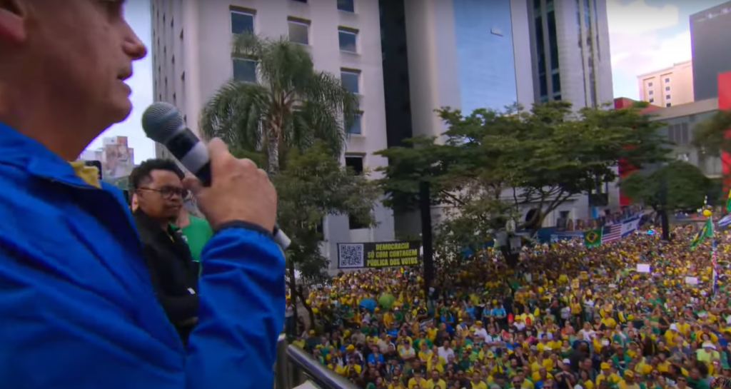 Ato bolsonarista na Paulista reúne 12,4 mil pessoas, aponta levantamento da USP