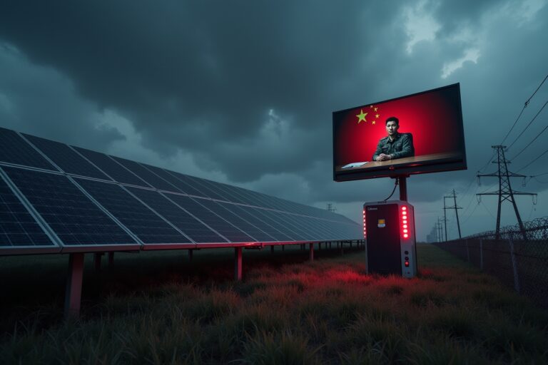Painéis solares chineses têm canal secreto para controle à distância