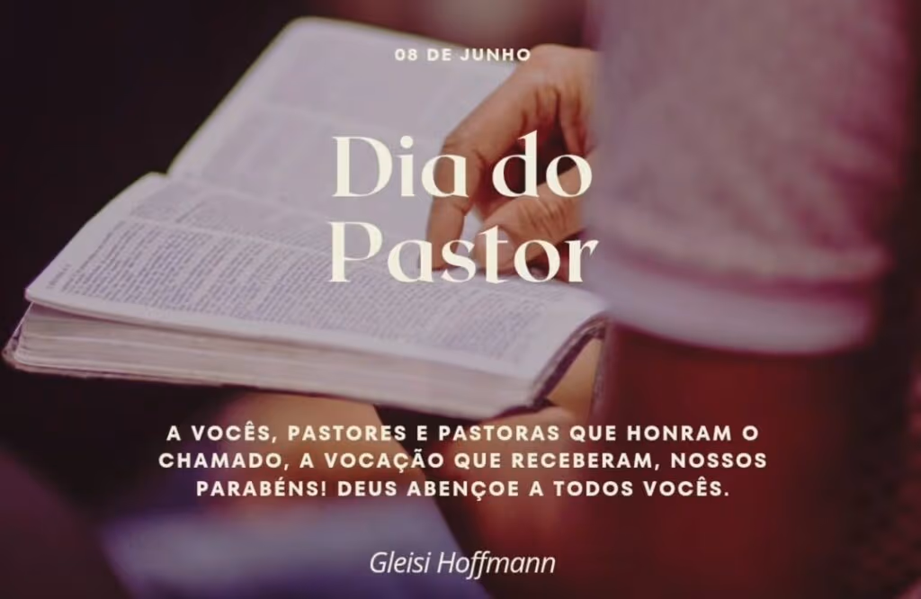 Crusoé: Gleisi celebra o dia do pastor