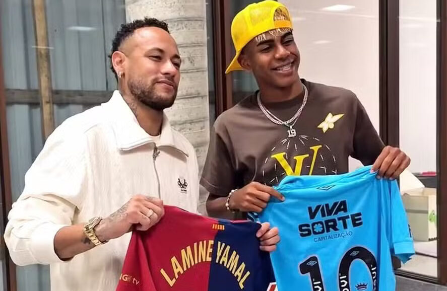 Neymar x Lamine Yamal: Quem é o melhor, no basquete. Confira!