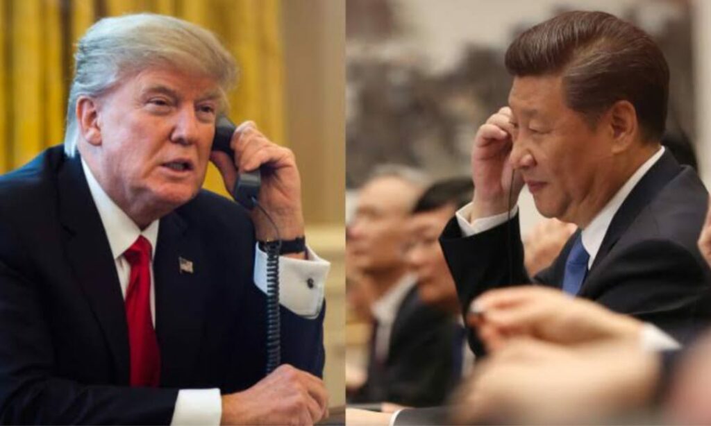 Xi Jinping e Donald Trump se falam ao telefone