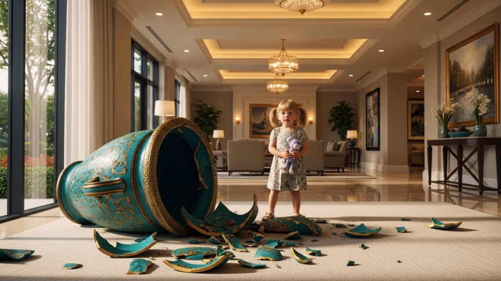 Quem paga se a criança quebra algo nas áreas comuns?