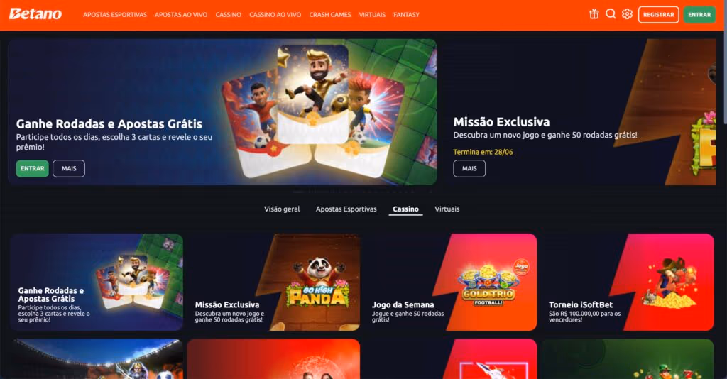Betano cassino – Jogos seguros e bônus vantajosos no Brasil