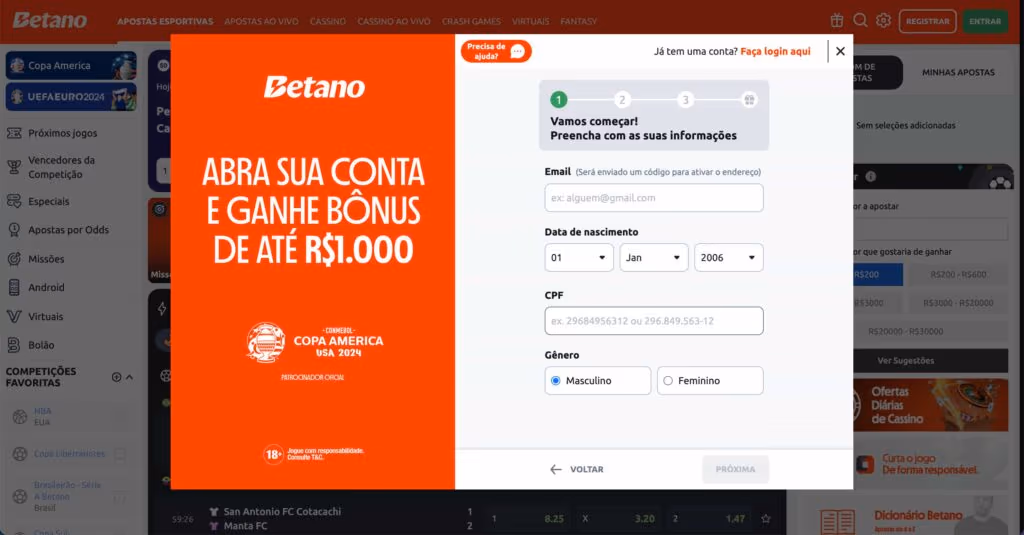 Betano apostas – Como se registrar e jogar com bônus no Brasil