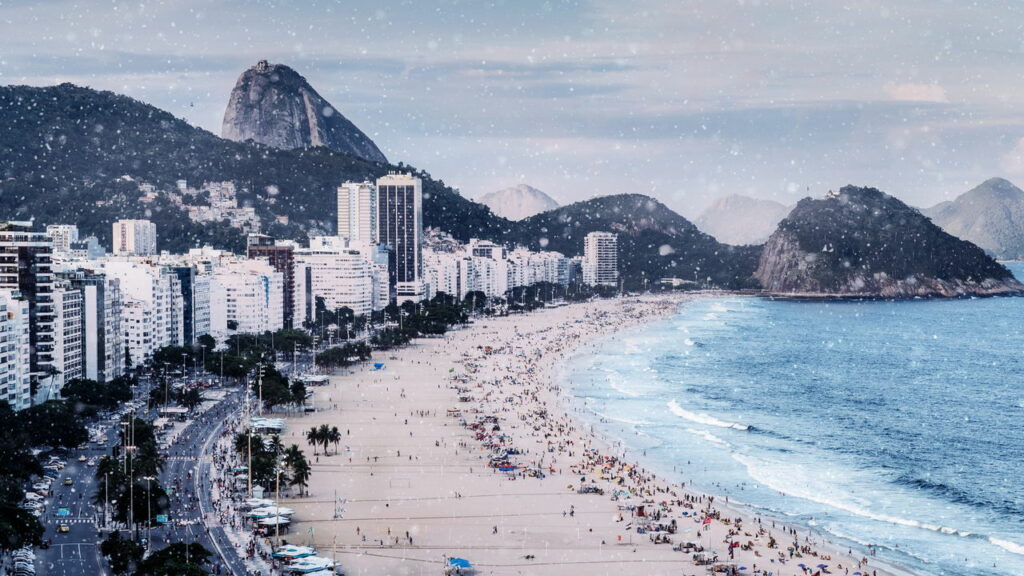 Frio recorde surpreende o Rio de Janeiro