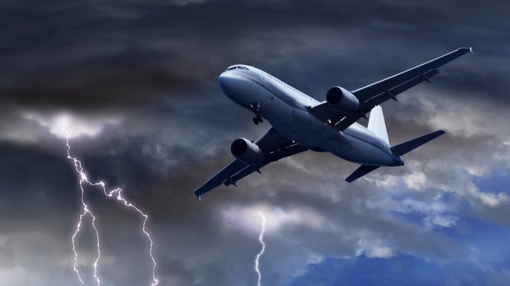 O que acontece quando um raio atinge um avião?