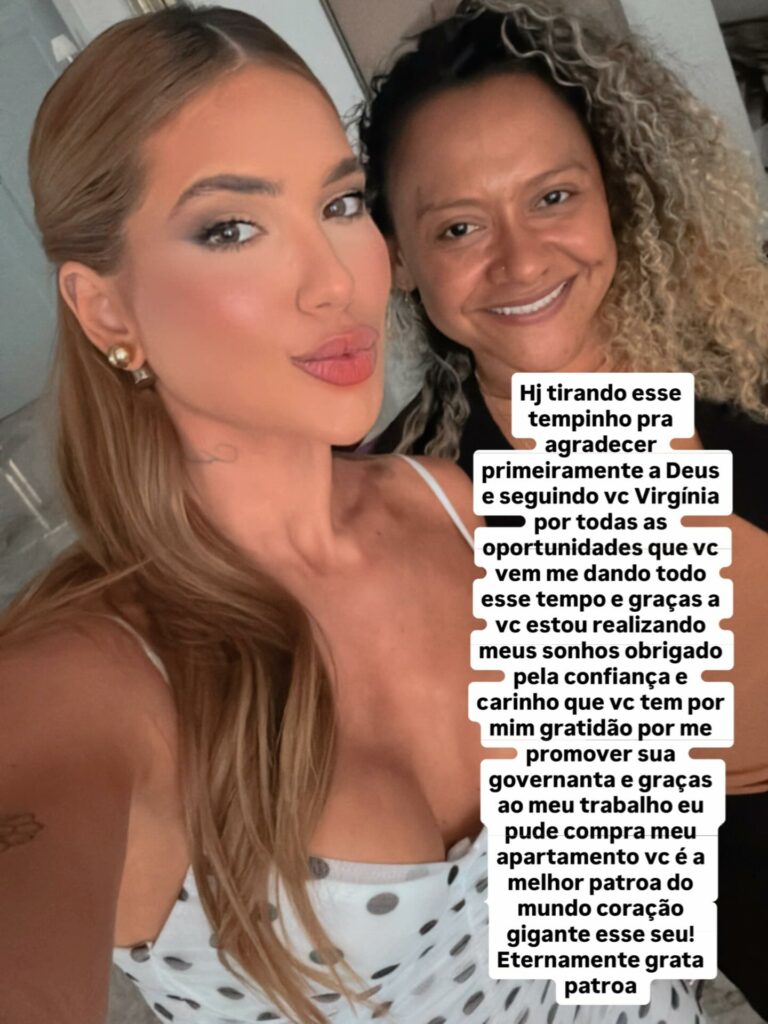 Virginia Fonseca é homenageada por funcionária