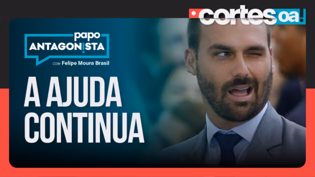 Eduardo Bolsonaro faz o L contra Tarcísio