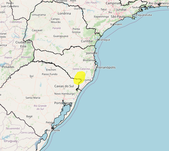 Alerta Inmet para forte geada no domingo, 06