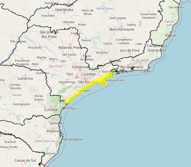 Alerta Inmet para fortes chuvas com acumulado nesta 5°feira, 03