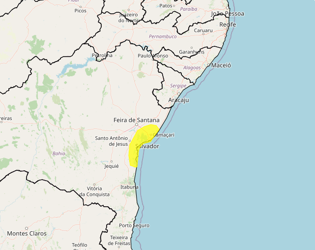 Alerta do Inmet para fortes chuvas nos dias 14 e 15, veja as regiões