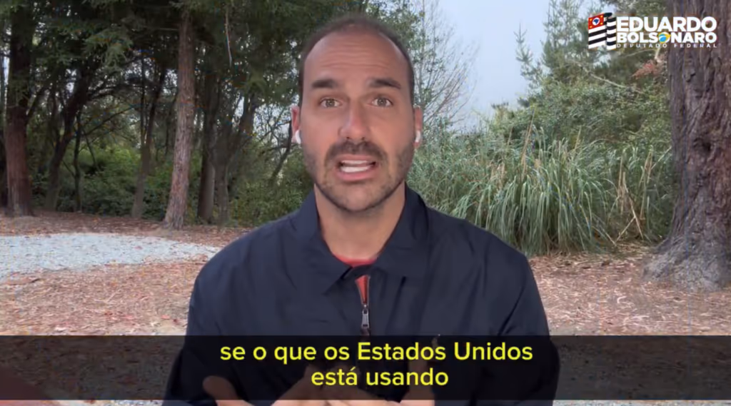Eduardo Bolsonaro apela a Trump por punição a Moraes