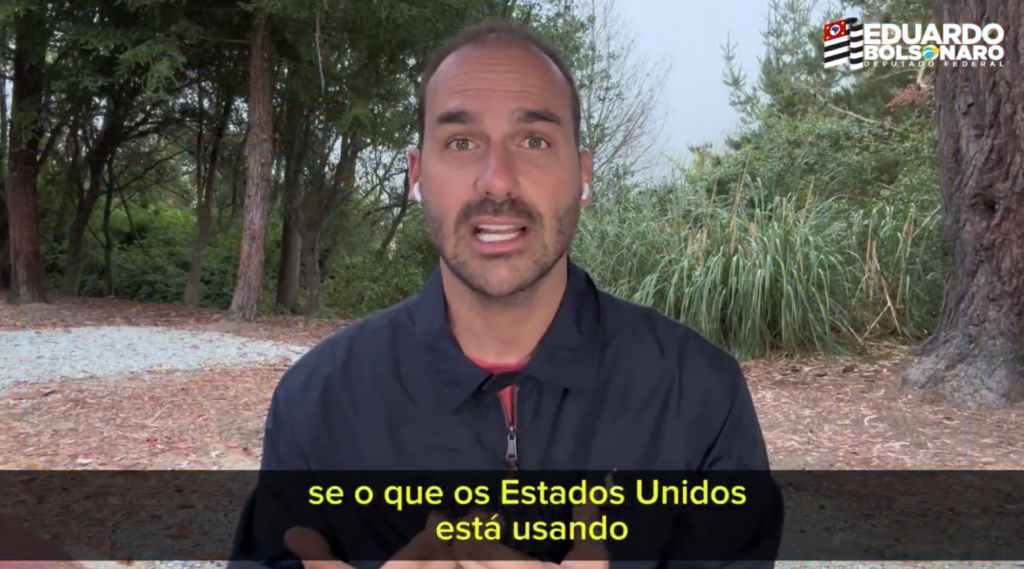 Eduardo Bolsonaro apela a Trump por punição a Moraes