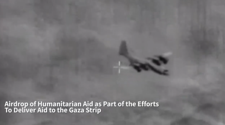 Israel faz primeiro lançamento aéreo de ajuda humanitária a Gaza