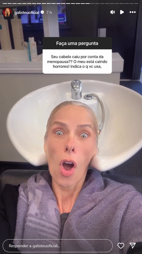 Adriane Galisteu desabafa sobre queda de cabelo