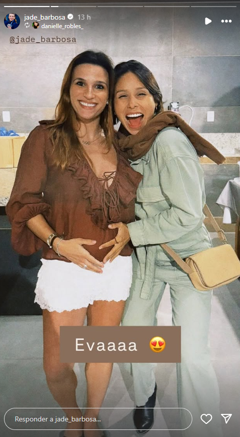 Ginasta Jade Barbosa revela nome de sua primeira filha