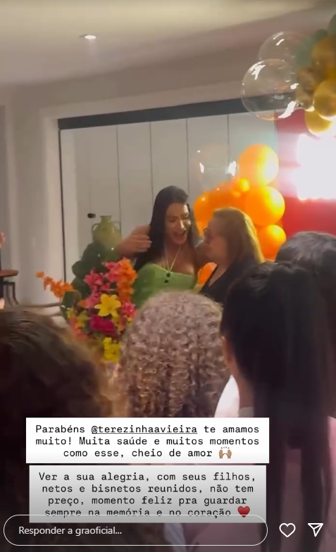 Ex-casal Gracyanne e Belo se reencontram em momento de alegria