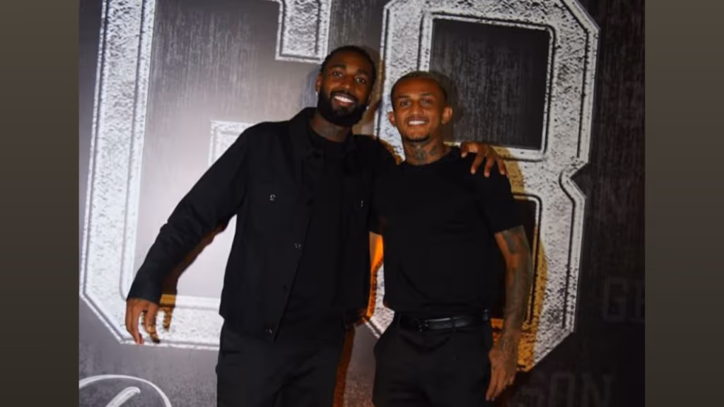 Gerson faz festa de despedida e conta com elenco do Flamengo