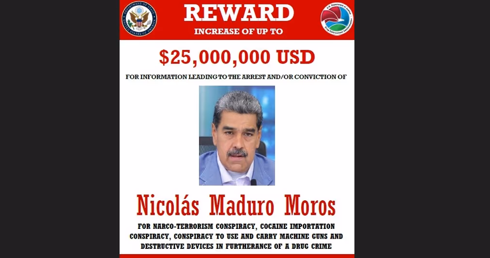 Crusoé: EUA retomam recompensa de 25 milhões de dólares por Maduro