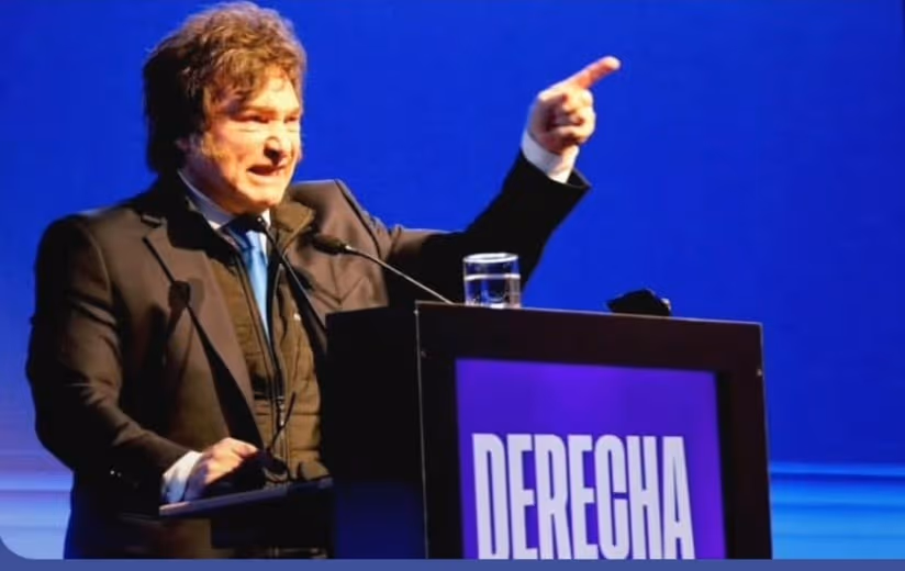 Em evento “La Derecha Fest”, Javier Milei chama sua vice de “bruta traidora”