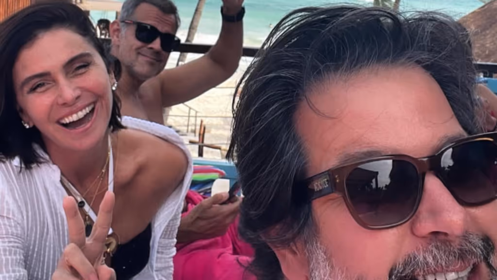 Murilo Benício recebe homenagem de Giovanna Antonelli