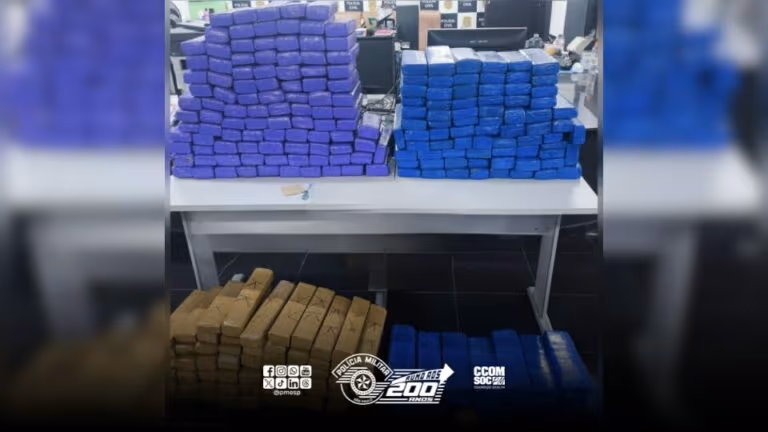 SP: Homem é preso com mais de 260 kg de maconha