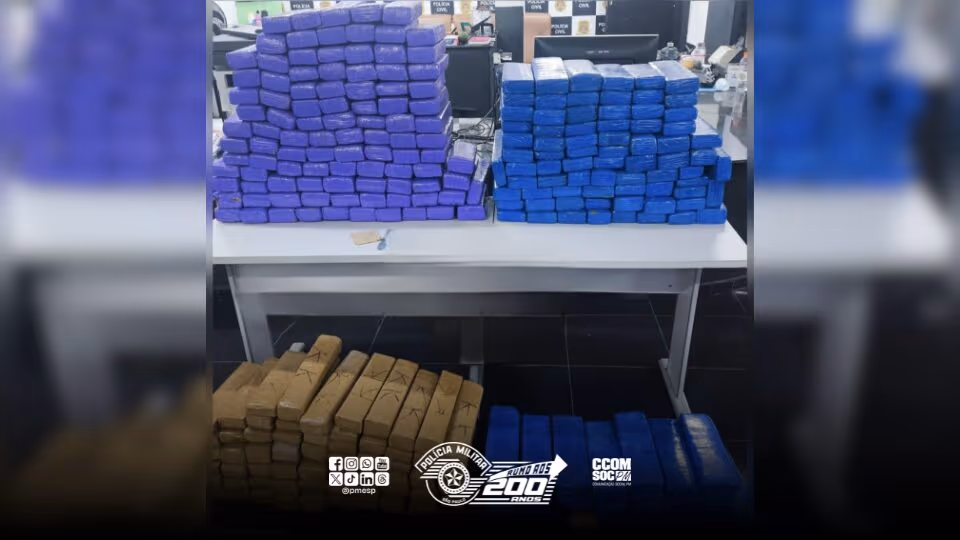 SP: Homem é preso com mais de 260 kg de maconha