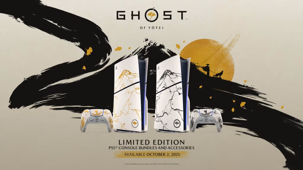 Sony lança edição do Playstation 5 com tema de Ghost of Yōtei