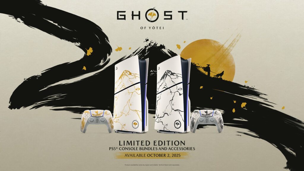 Sony lança edição do Playstation 5 com tema de Ghost of Yōtei