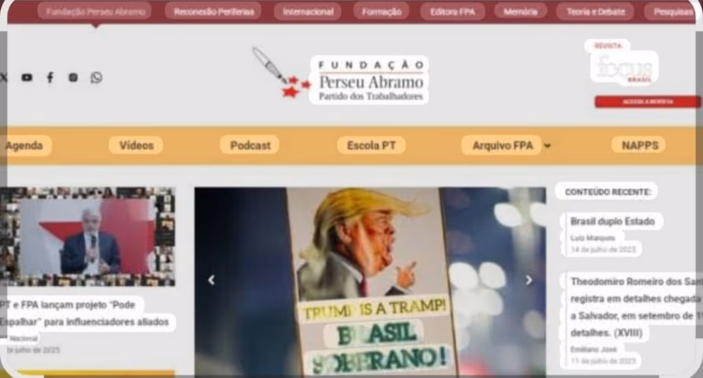 Fundação petista, Perseu Abramo chama Trump de “vagabundo”
