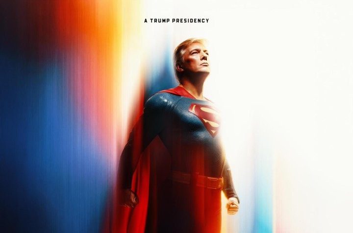 Casa Branca posta imagem de Trump como Superman e gera polêmica